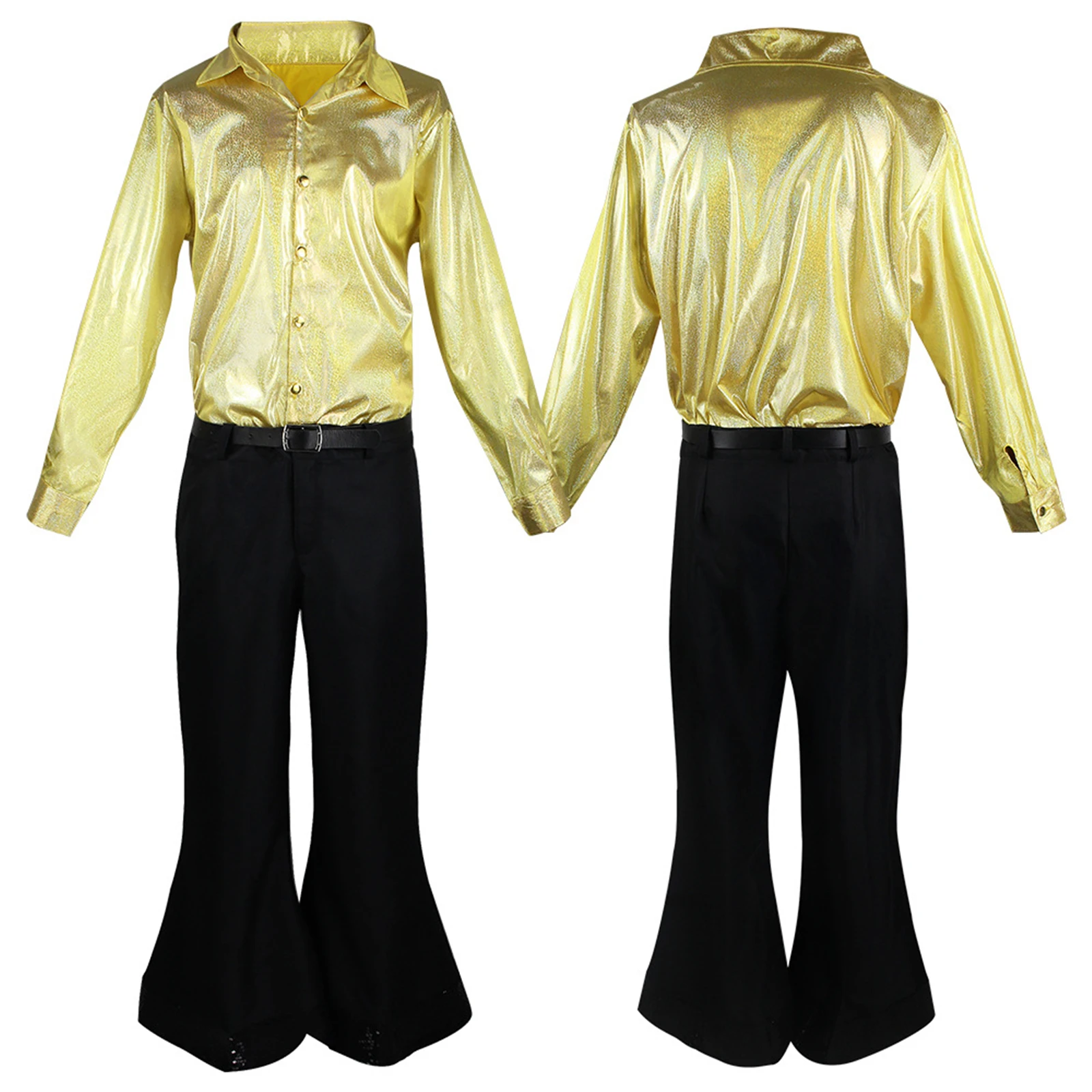 Adult Kids Hippie Costumes Carnival Halloween Vintage 70s 80s Rock Disco Male Cosplay Hippies Outfits Party Fantasia Dress Up
