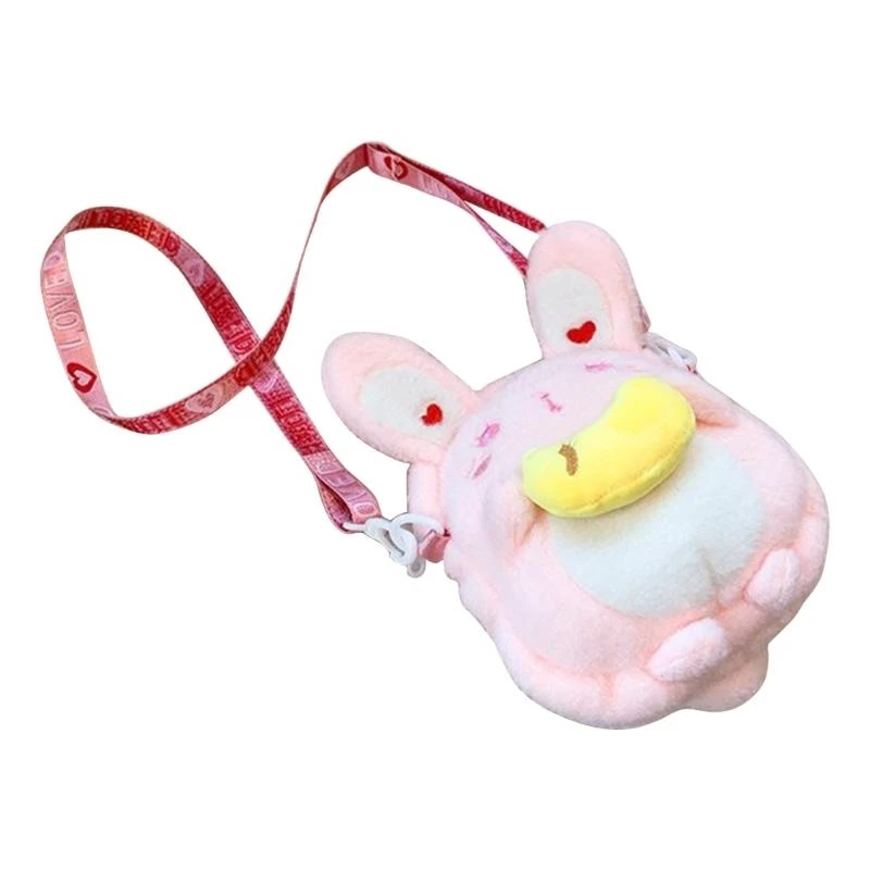 Túi đeo chéo cho bé gái Tuổi teen Túi đeo vai thỏ hoạt hình dễ thương Túi đeo vai sang trọng 15UB