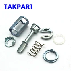 TAKPART 도어 잠금 실린더 배럴 수리 키트 7Pcs VW PASSAT LUPO 좌석 LEON TOLEDO AROSA 앞 우측 좌측 세트