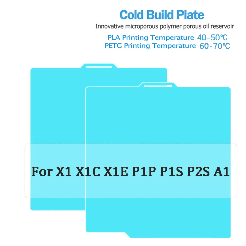 Glacier-Kühlplatte für Bambu Lab H2D H2S A1 P1 X1C P2S H2C, Kühlbauplatte für Anycubic Kobra S1, Creality K1, Ender 3, Kobra 3