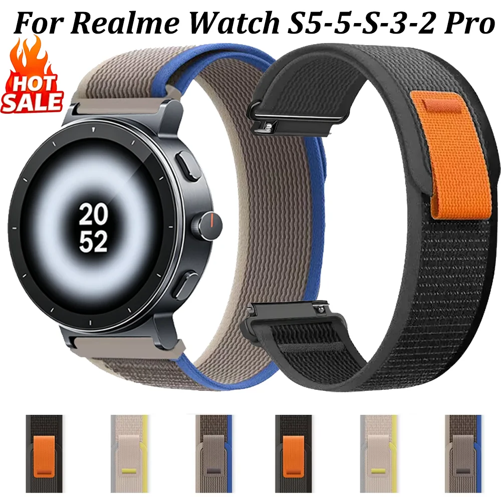 Watch S Realme - 20mm 22mm Trail Nylon Loop Strap