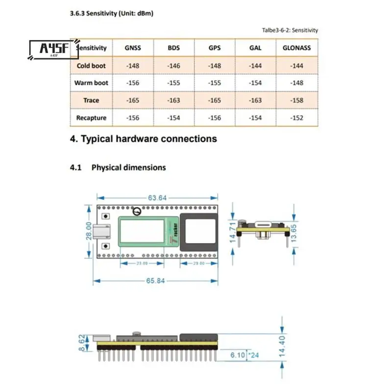 

A45F-Lora Lorawan трекер активности ESP32 + SX1262 Wi-Fi Bluetooth GPS L1/L5 трекер для автомобиля, велосипеда, детей, автомобильный трекер для домашних животных