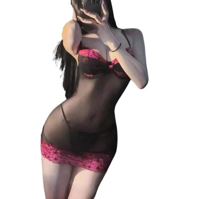 

Sexy Secretary Uniform Cosplay Costume Perspective Mini Skirt Set Women OL Roleplay Nightwear Porno Lingerie Hot Porno Nightwear