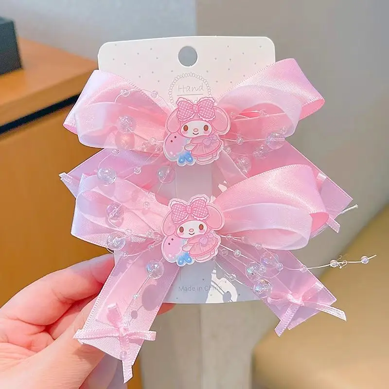 Kuromi My Melody MINISO Ins Fashion Hair Accessories Cute Cartoon Cinnamoroll Hairpin Headwear Decoration Gifts for Girls