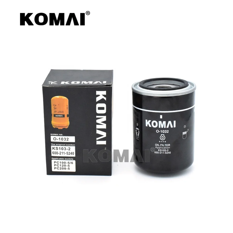 For S6D95 Engine Parts P555680 LF3788 600-211-5240 Oil Filter PC200-5 PC200-6 Excavator