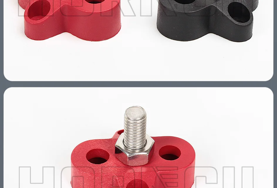Terminal Block Stud M6 M8 M10 DC 48V Bus Bar Leistung Terminal Block Positive Negative Feste verdrahtung schrauben für lkw RV Schiff Boot – Detail 13