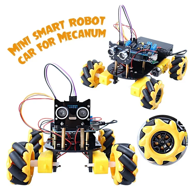 

4WD Robot Chassis Open Source IDE Program Robotics Kit School Children After School Kids Robot Car