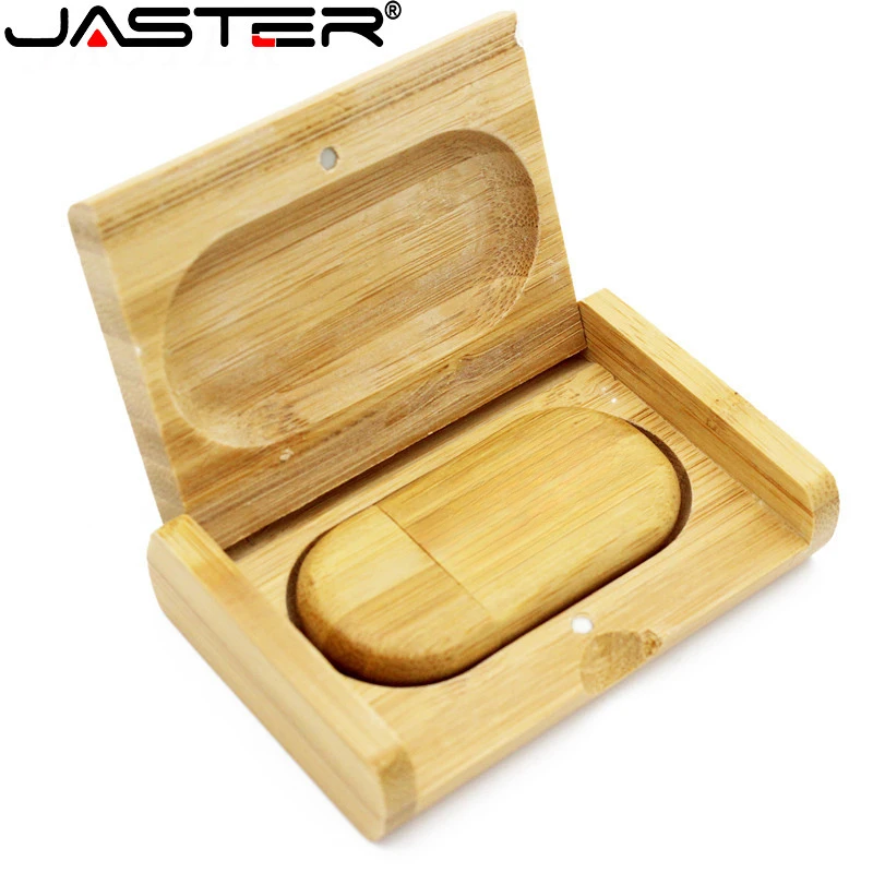 JASTER USB Flash Drive 2.0 128GB 64GB 32GB Wooden/Bamboo Memory Stick 16GB 8GB Pen Drive Photography Gift (No Customized Logo)