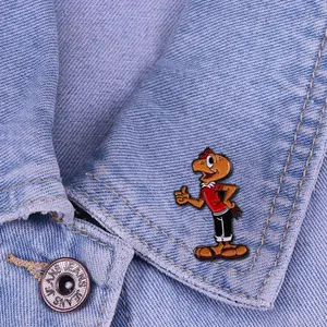 Condoritto, emaye pin, karikatür küçük akbaba ve condor, rozet, klasik, komedi broş pin takı sırt çantası dekorasyon aksesuarları 12-En çok satılan, özel hayvan no. 8