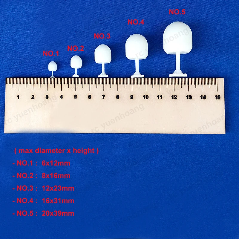 10PCS Model Scale Boat Sea Communication Antenna Round Head Resin Decoration Antennas Height 12/16/23/31/39mm for DIY Ship