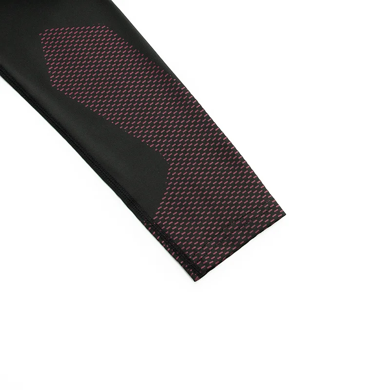 Costume décontracté léger et polyvalent à manches longues à séchage rapide avec impression haut de gamme, adapté au fitness, au badminton et au cyclisme