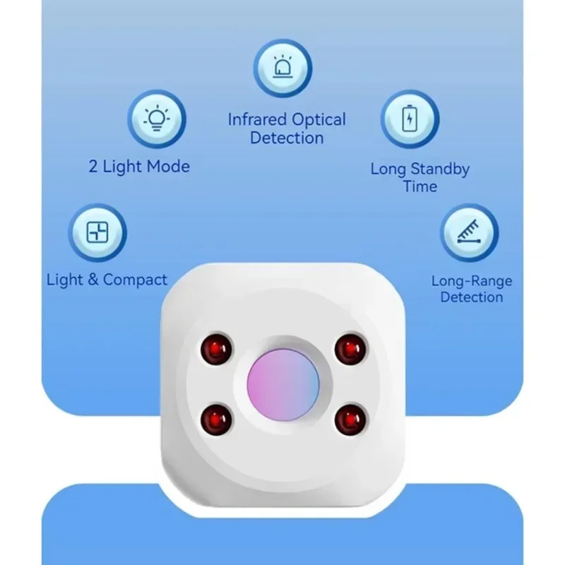 Portable Infrared Detector Hotel Anti-camera Privacy Protection Artifact USB Charging Efficient Anti-surveillance CameraDetector