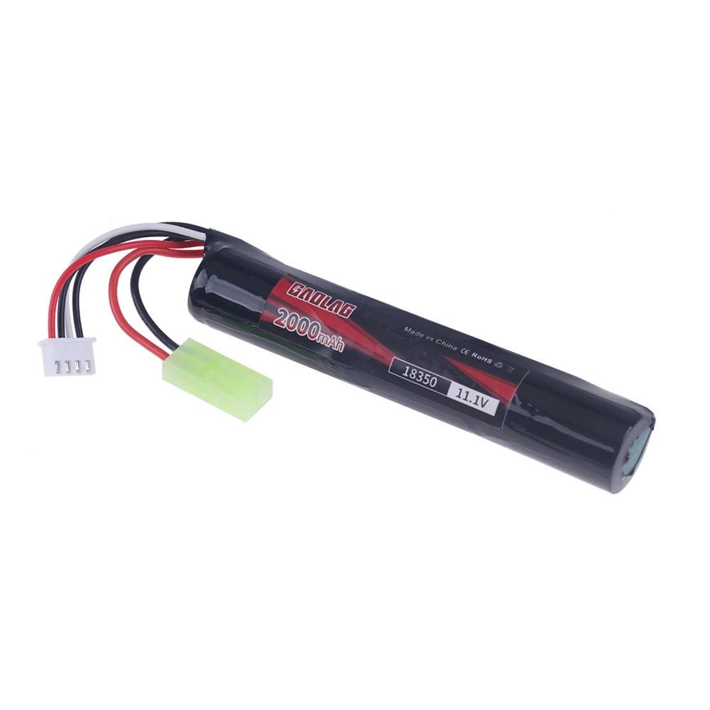 3S 11.1V 2000mAh 18350 Li-ion Battery small tamiya For Airsoft Guns Water Bead Blaster Rechargeable Batteries
