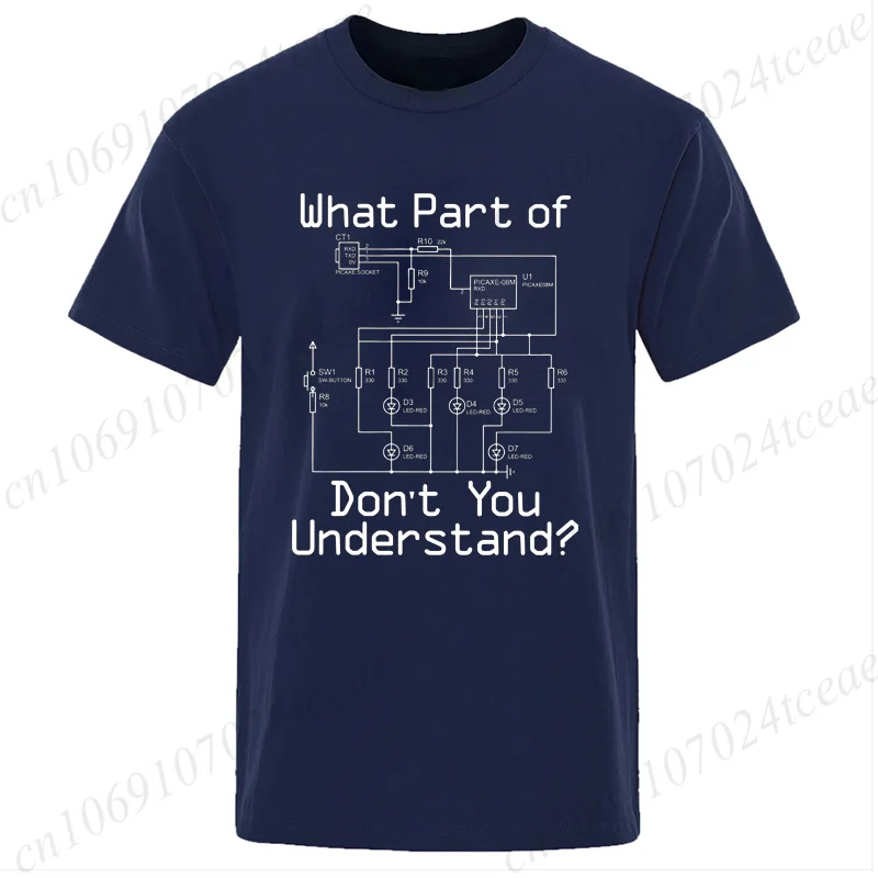 Men's Funny Electrician T-shirt,electrical Wiring Diagram Husband Dad Gift Tee Shirt, Mechanic Engineer Print T-Shirts for Men