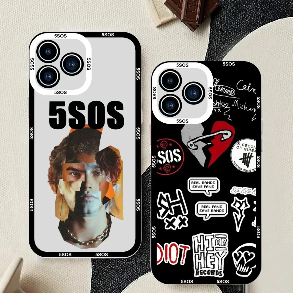 Hot Band 5 S-Seconds of S-Summers Phone Case For iPhone 11 12 Mini 13 14 15Pro Max Transparent Shell