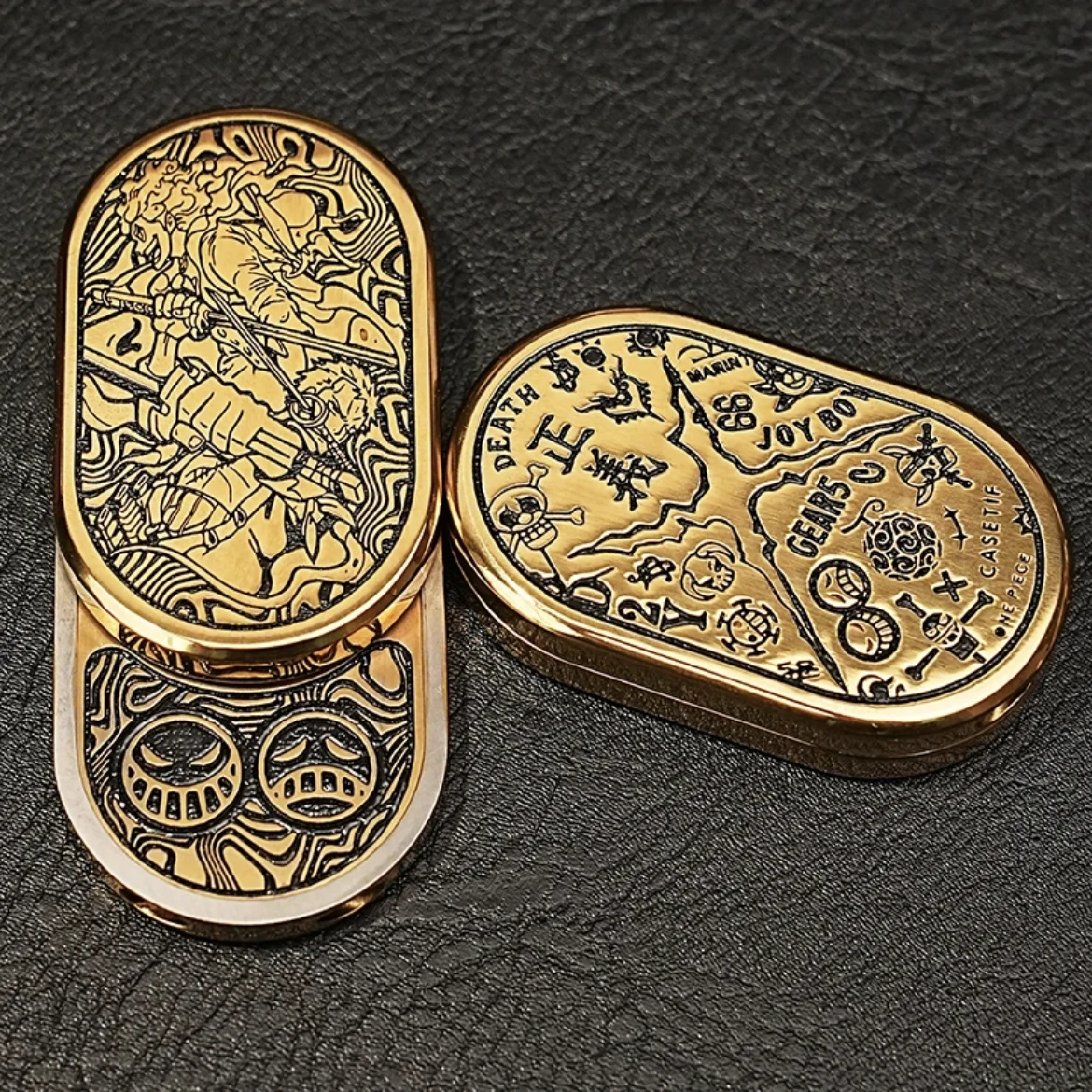 One ชิ้นแบบพกพา EDC Fidget Slider Spinner ไทเทเนียมโลหะผสมโลหะของเล่นป้องกันความเครียด Sensory ADHD Fidgeting ของเล่นขนาดพ็อกเก็ต