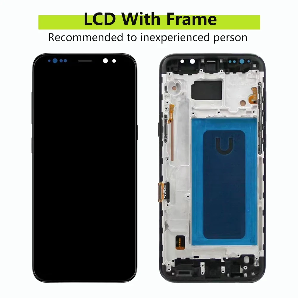 TFT Screen For Samsung Galaxy S8 Plus S8+ Display SM-G955F, SM-G955FD With Frame Touch Screen Assembly Replacement