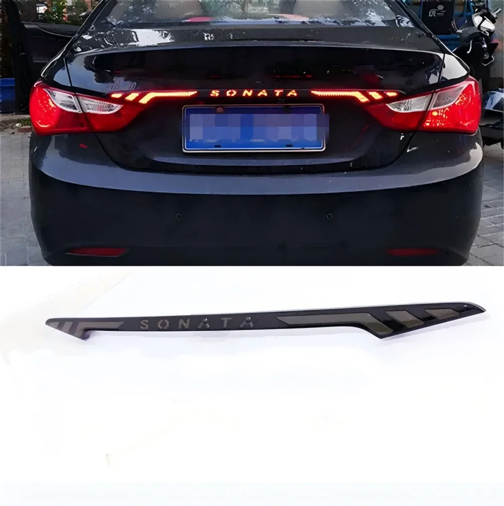 LED Rear Center Door Trunk Tail Light for Hyundai Sonata 2011 2012 2013 2014 Black Cover Car Signal Lamp Accessories