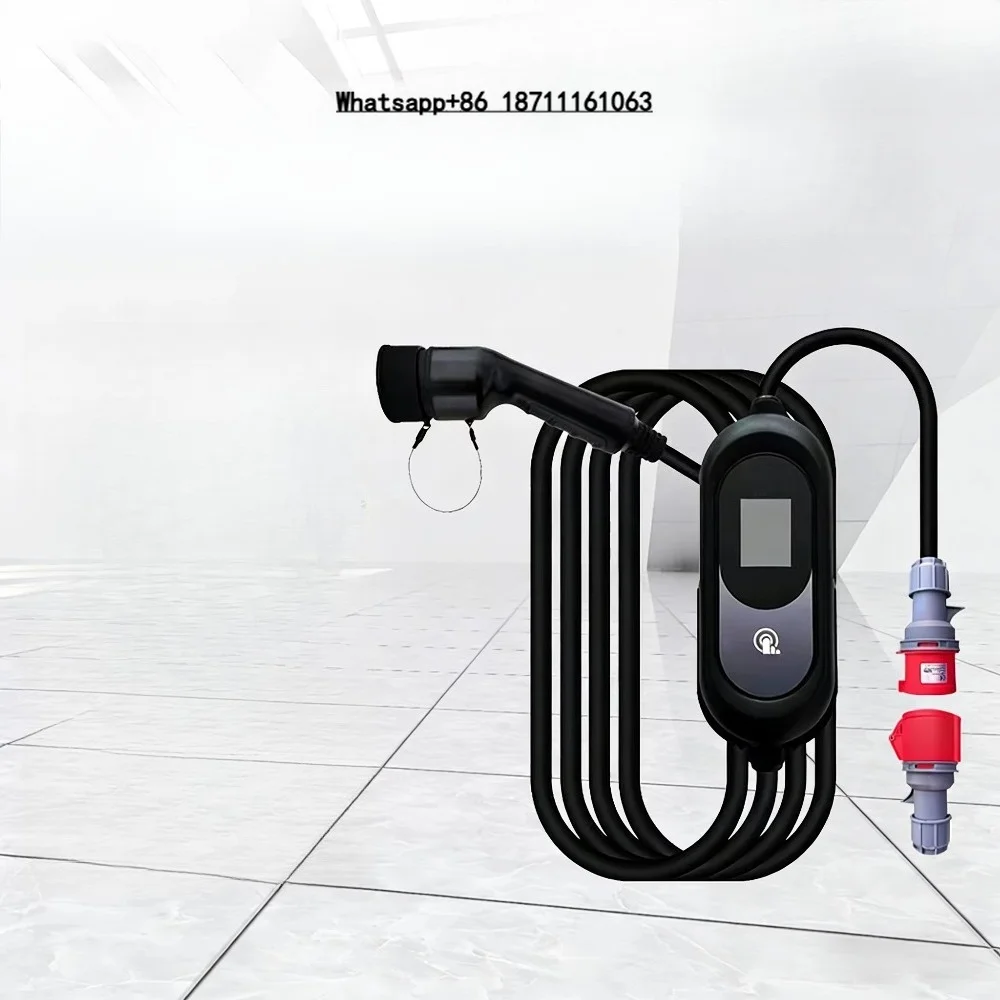 

11kW 3-Phase Portable EV Charger Type 2 IEC62196 380V Home Use New CE TUV CB Certification WiFi & App Control