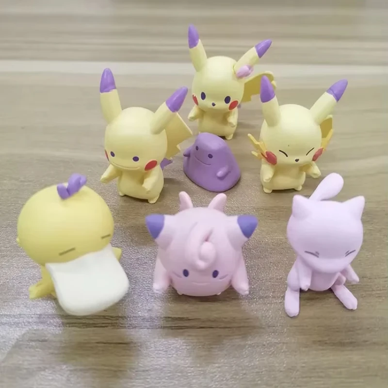 Gashapon Capsule Toy Japan Anime Figure Pikachu Pichu Ditto Igglybuff Collectible Table Ornaments Boys Gifts