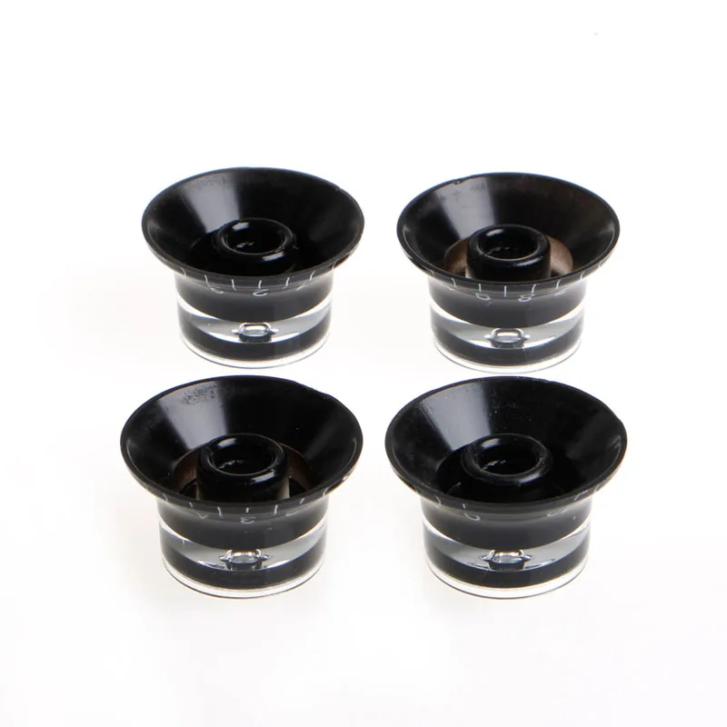 Guitar Accessories 2 Tone 2 Volume Control Knobs Silver Top Hat Bell For Gibson Les Paul SG