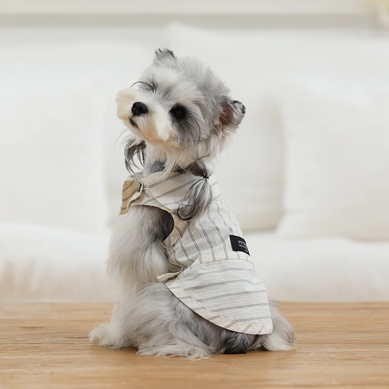 petinjoy-spring-summer-lightweight-breathable-bubble-cotton-shirt-embroidered-stripe-design-diagonal-collar-pet-casual-wear
