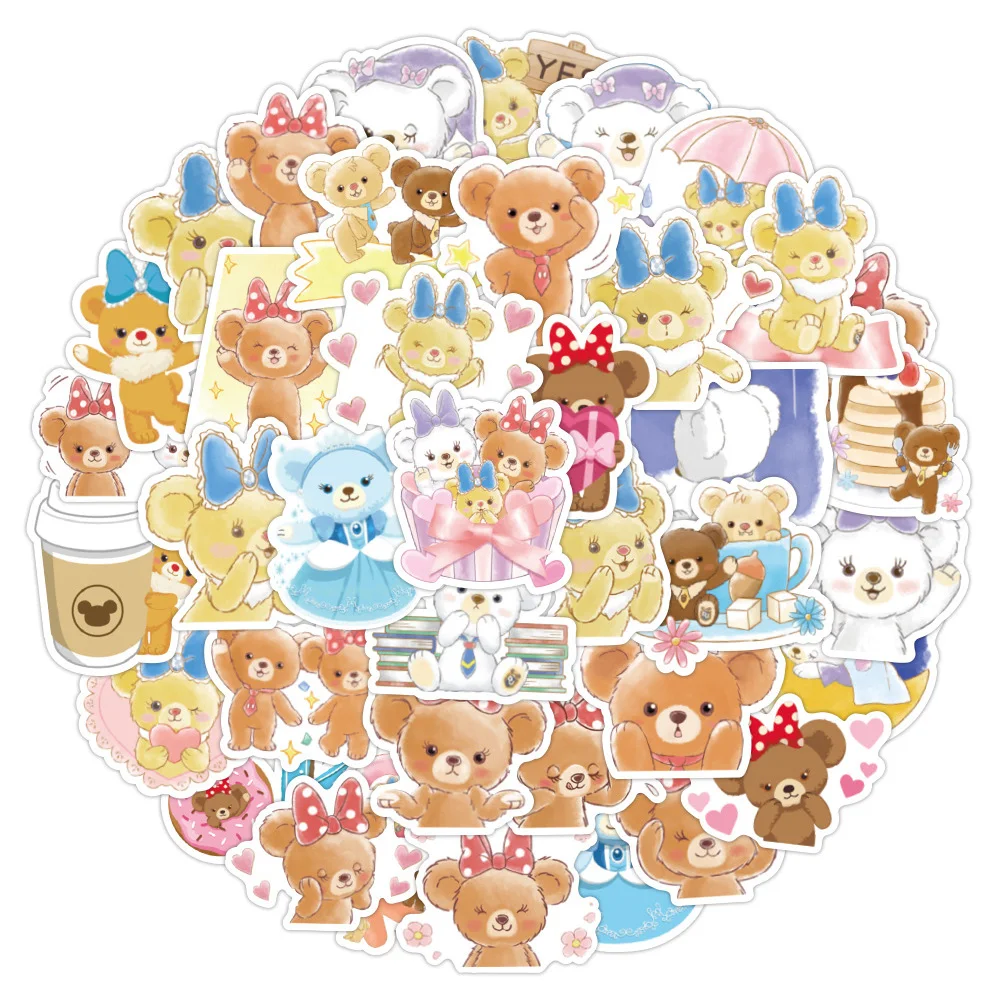 10/30/50pcs Disney Kawaii StellaLou Duffy Bear Graffiti Stickers Cute Decal Scrapbook Laptop Phone Diary Car Stationery Sticker