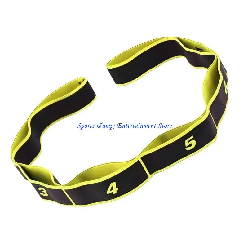 G7NF 8 قسم الرقص تمتد حزام بيلاتيس اللياقة البدنية ممارسة المقاومة الفرقة مع عدد التوتر الفرقة بيلاتيس سحب حبل #2