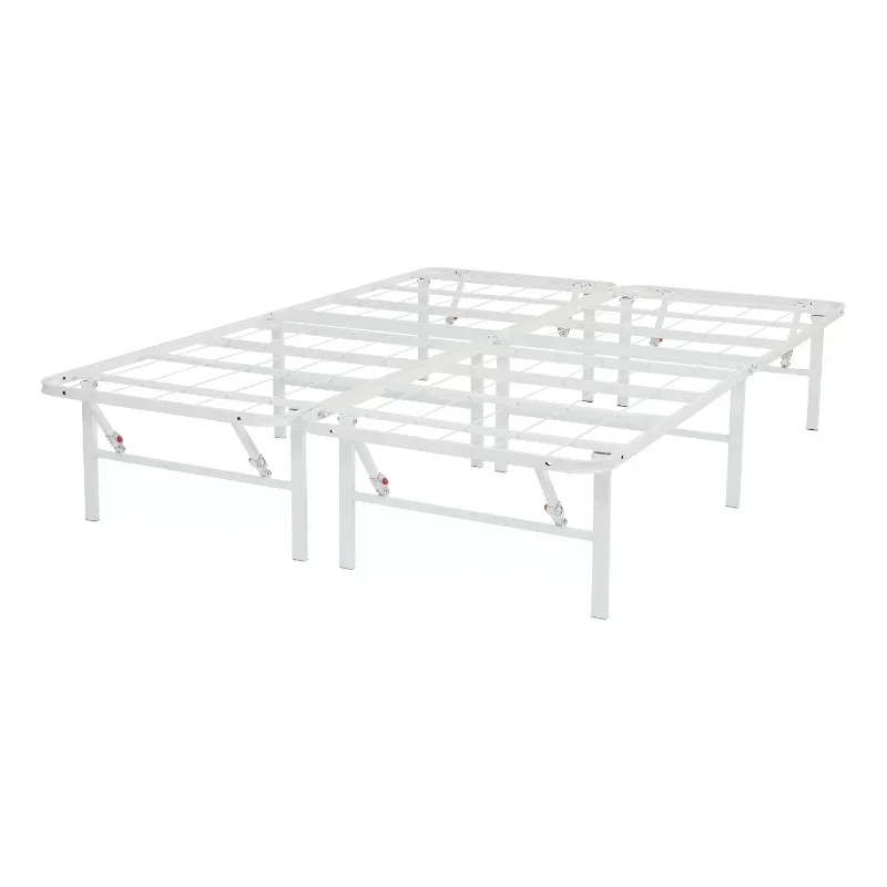 

Mainstays 14" High Profile Foldable Steel Queen Platform Bed Frame White 80.00 X 60.00 X 14.00 Inches Tete
