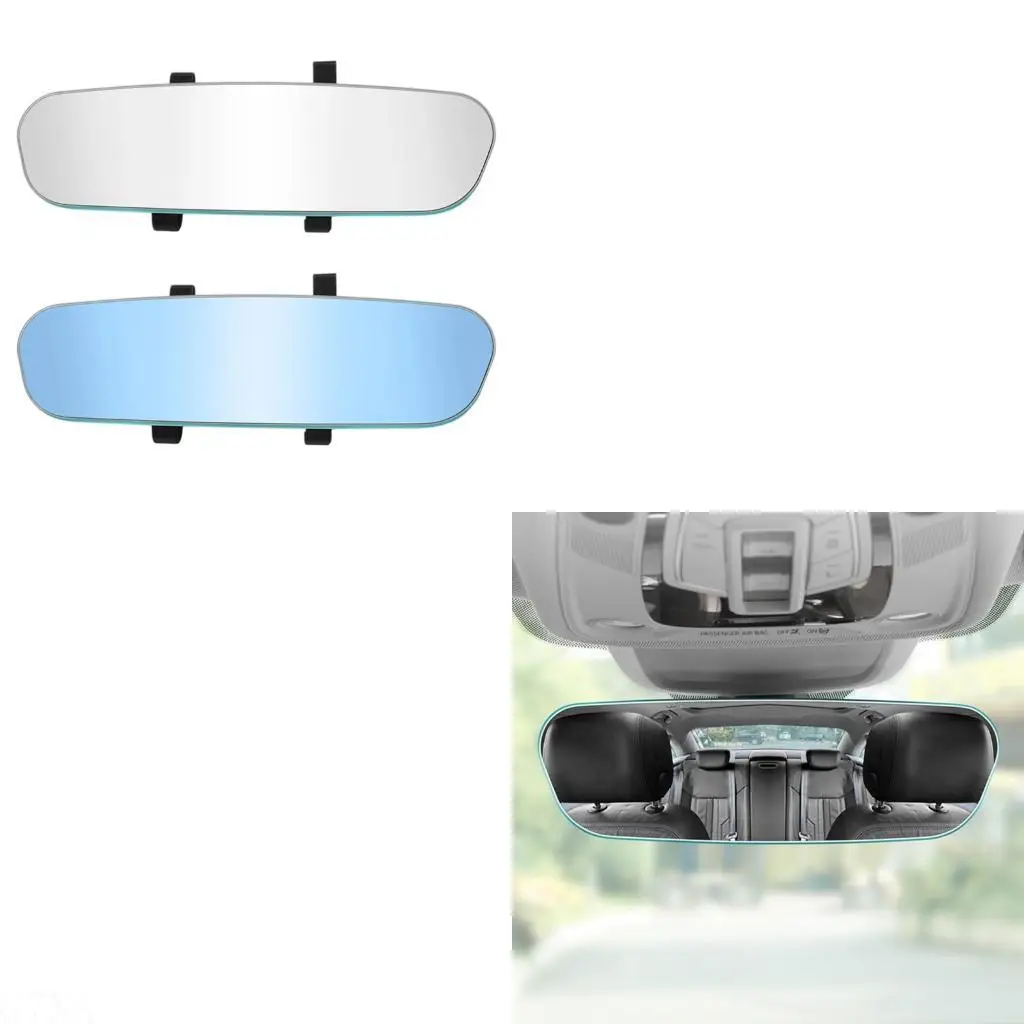 G7NA Frameless Anti Glares Curved Rearview Mirror with Wide View & Strong Construction Interior Car Mirror for Car