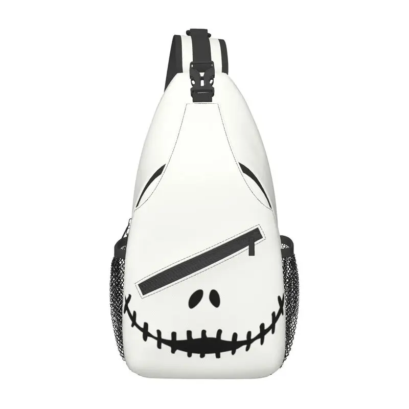 Smiling Jack Skellington Sling Chest Bag The Nightmare Before Christmas Crossbody Shoulder Backpack for Men Daypack