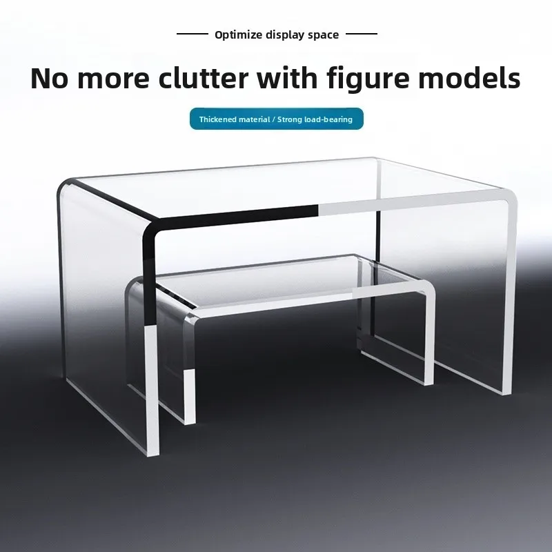 Acrylic Desktop Display Stand Toy Organizer Transparent Batoom elf Multi-layer Storage Ra Clear Organizer Home Decoration