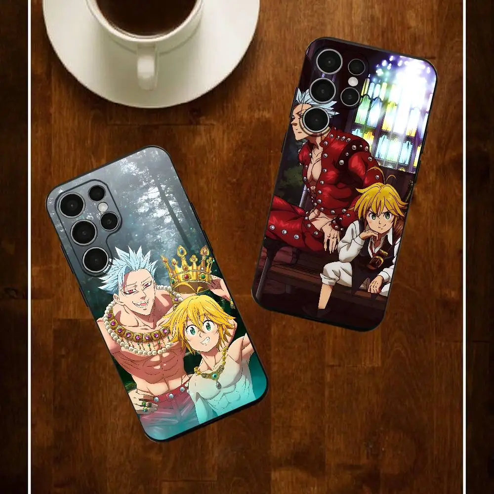 Anime Nanatsu no Taizai Phone Case For Samsung S24 25 23 22 21 20 Plus Ultra 5G Lite Shockproof Cover