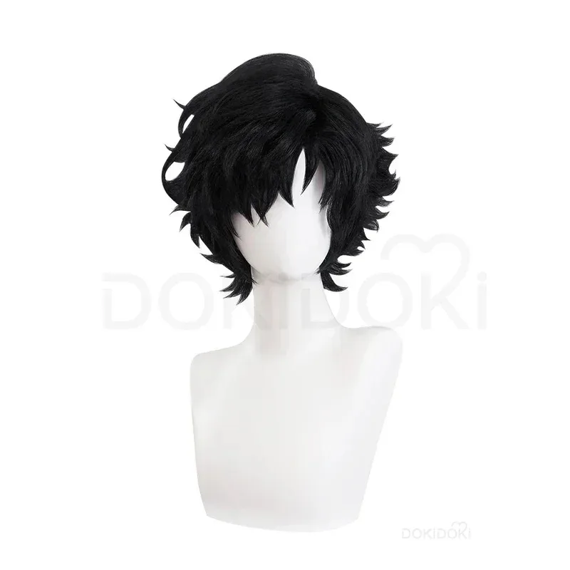 IN STOCK Clive Rosfield Wig Game Final Fantasy XVI Cosplay Wig DokiDoki Clive Rosfield Men Black Short Hair Free Wig Cap
