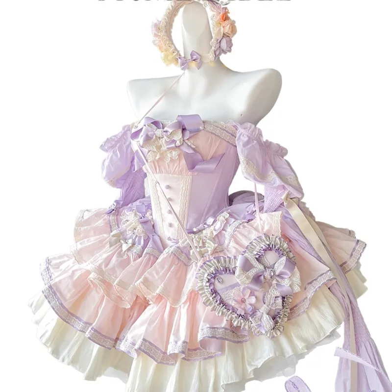 Niche Designer Lolita Style Flower Wedding Dress