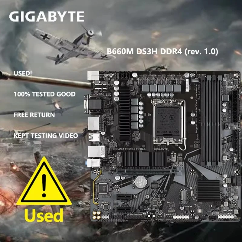 GIGABYTE B660M DS3H AX DDR4 Motherboard Micro-ATX For Intel B660 Chipset