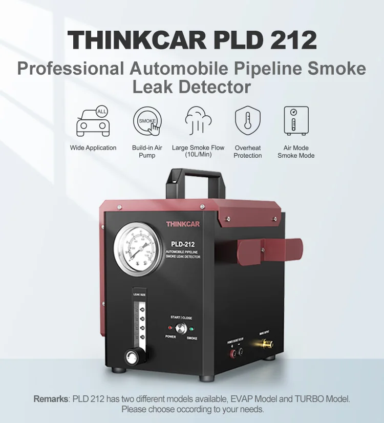 2022 THINKCAR PLD 212 Car Smoke Generator Pipe Systems Diagnostic Automobile Smoke Leak Detector Smoke Leak Test Tool