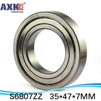 Deep Groove Ball Bearings (1pcs) SUS440C Environmental Corrosion Resistant Stainless Steel S6807ZZ 35*47*7 Mm * Inch Bearing AXK