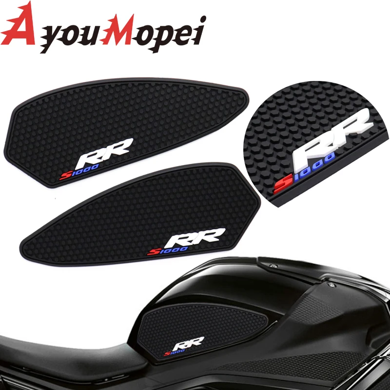 

Tank Traction Pads Anti Slip Sticker For BMW S1000RR S1000 RR HP4 2019-2022 Motorcycle Side Decal Gas Knee Grip Protector Glue