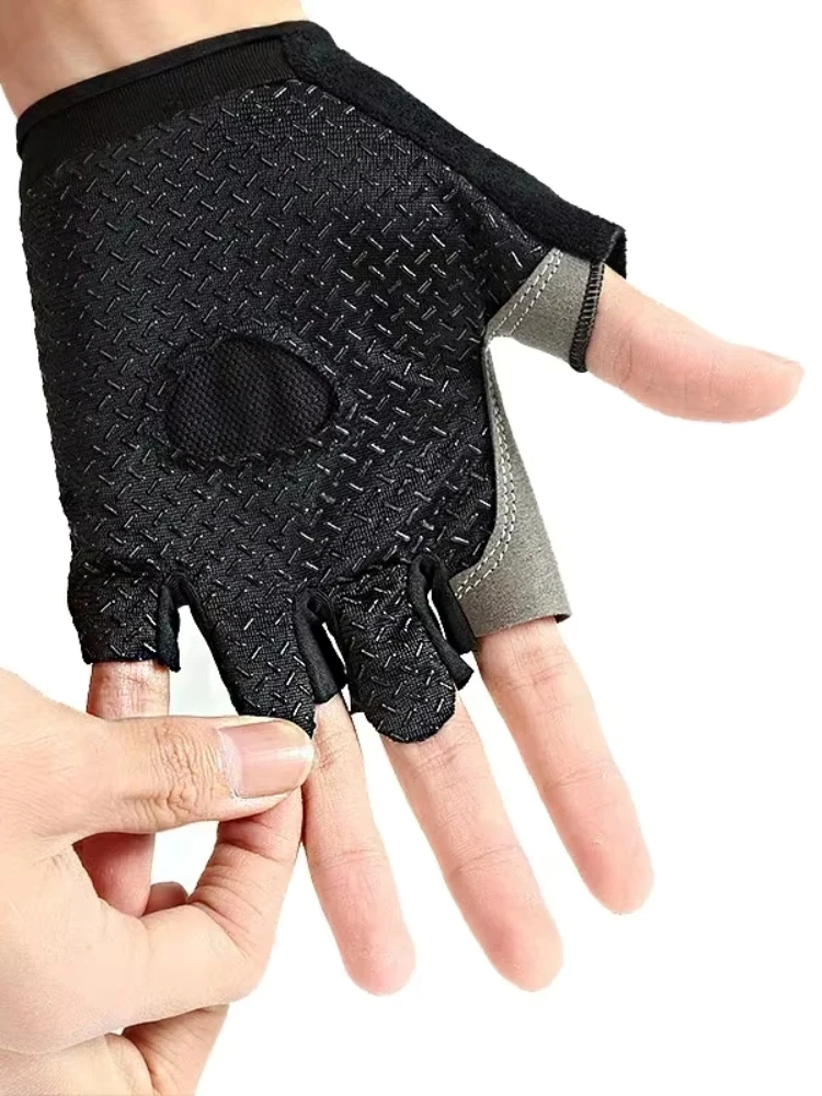 AliExpress NONE Half Finger Cycling Gloves Men Women Anti Slip Shock Breathable Summer Bicycle Fingerless Sports Gym Training Bike