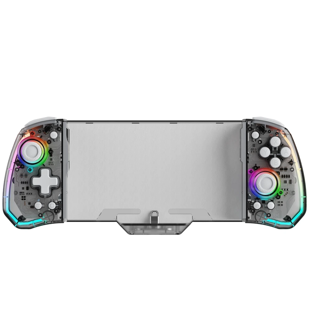 

LinYuvo Gaming Controller for SWITCH with Hall Effect Joystick, Turbo, Dual Vibration, 6-Axis Gyro, 8-Color RGB Lighting KS43