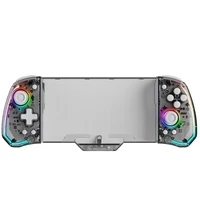 Controlador de juego LinYuvo para INTERRUPTOR con joystick de efecto Hall, Turbo, vibración dual, giroscopio de 6 ejes, iluminación RGB de 8 colores KS43