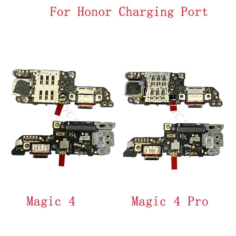 

Charging Connector USB Port Board Flex Cable For Honor Magic 4 Pro with Sim Card Reader Repair Parts