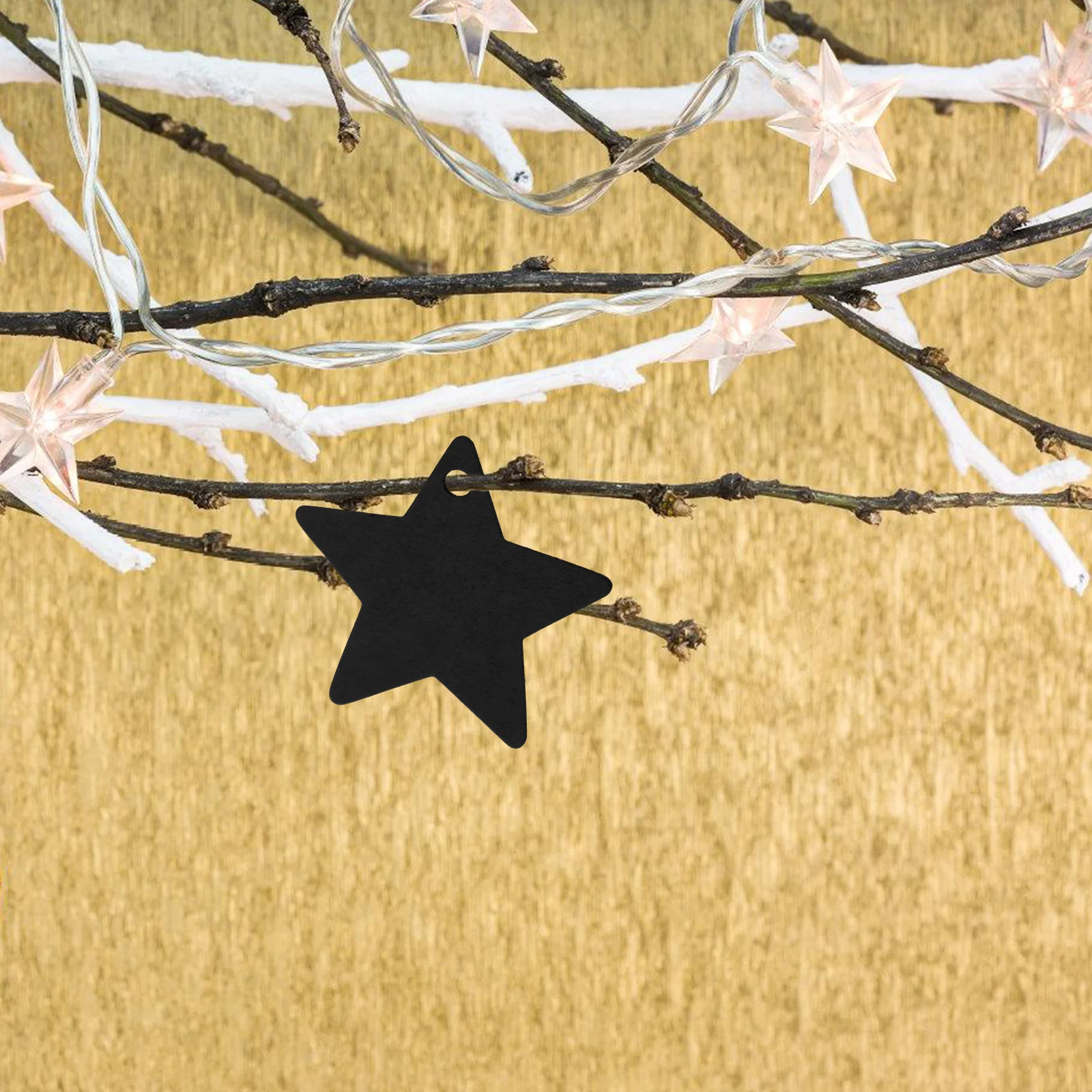 

100Pcs Blank Star Shaped Kraft Paper Tags Star Cutout Labels for DIY Craft Wedding Party Favors Holiday Decoration Gift Tags
