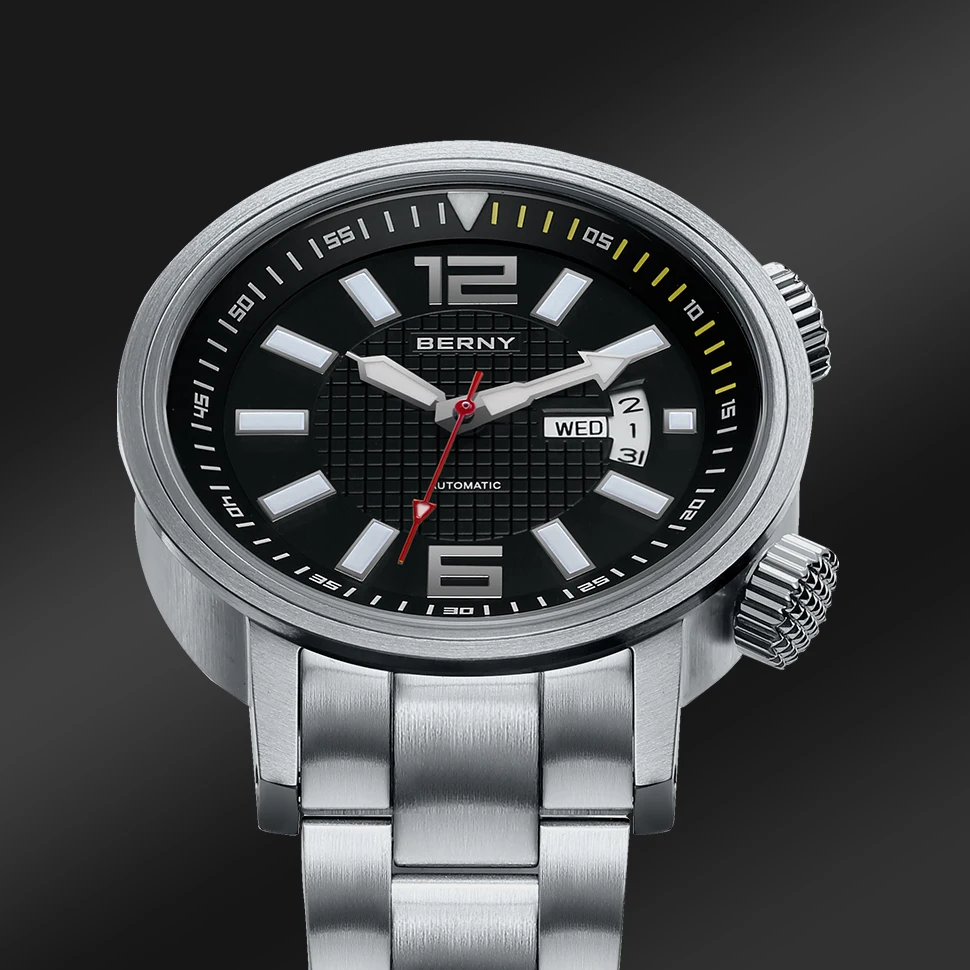 自動巻き腕時計,ミヨタ8205,超軽量,サファイア,クロノグラフ