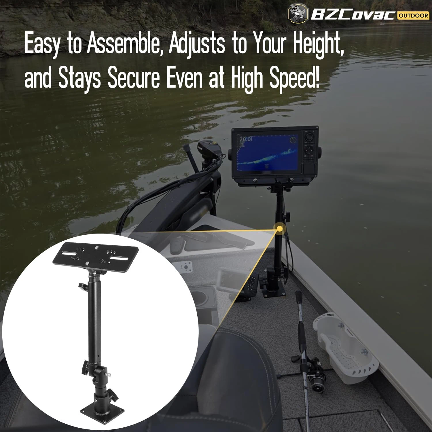 Morski, anodowany aluminiowy u – Fish Finder Mount recenzja i cena