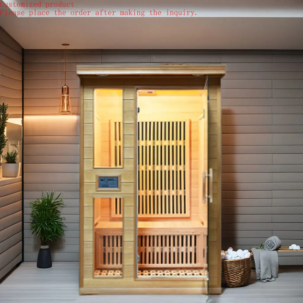 

Customization.Modern Dry Steam Sauna Room Far Infrared Indoor Wooden Sauna Room for Relaxation