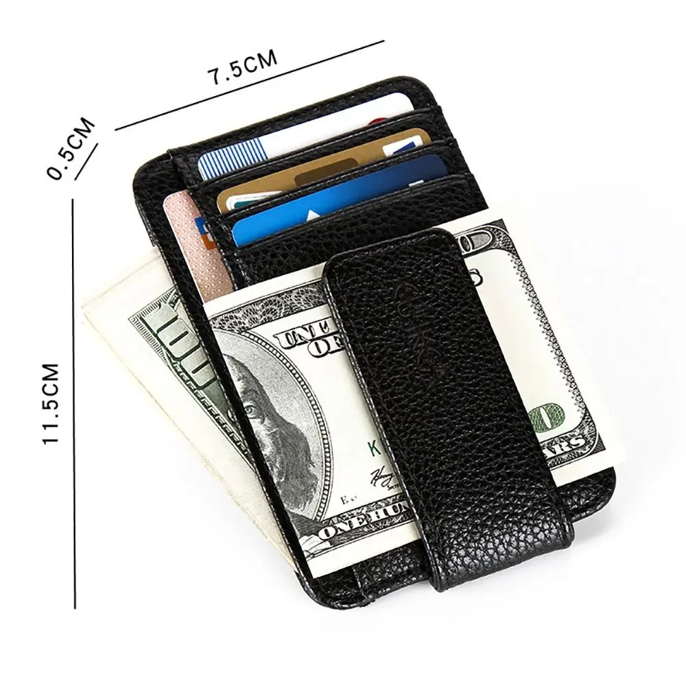 Fashion Women Men Wallet Money Clip Magnet Clip Ultrathin Pocket Clamp Credit Card Case Mini Creative Wallet