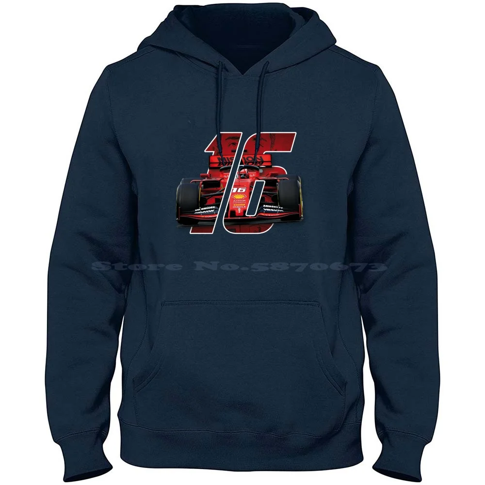 Charles Leclerc #16-Racing Design 100% Pure Cotton Hoodie Tshirt Charlesleclerc Racing Car Champion Winner Red 16 Scuderia