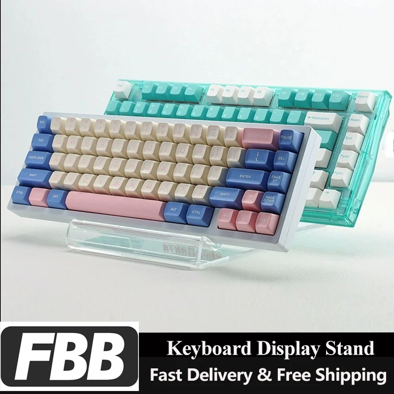 FBB Keyboards Display Stand Acrylic Keyboard Storage Bracket Non-slip Transparent Desktop Keyboard IPAD Holder Office Accessory